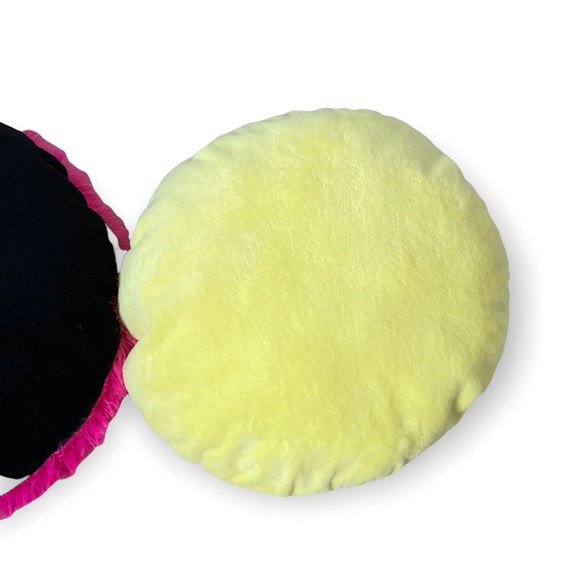 2 Emoji throw pillows 1 hot pink female with sequin bow and 1 laughing emoji - Picture 7 of 11